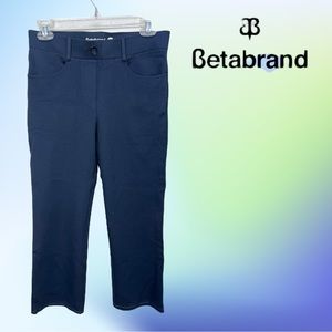 Betabrand Navy Blue 7 Pocket Stretch Yoga Pants Size Small Petite